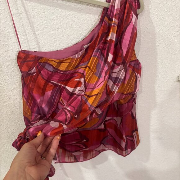 Adelyn Rae | Tops | Anthropologie Adelyn Rae Small Red Strapless Top With Bow - Picture 2 of 6